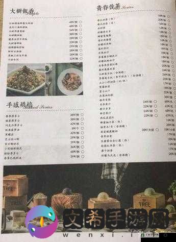 仅给男性提供带价格菜单:专属男士的消费指南详情