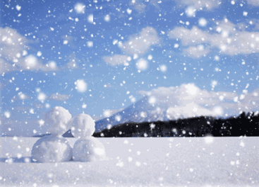 两团雪球快速摇动：奇妙的冰雪动态