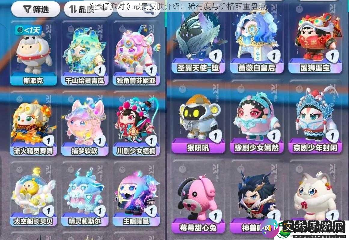 蛋仔派对最贵皮肤介绍