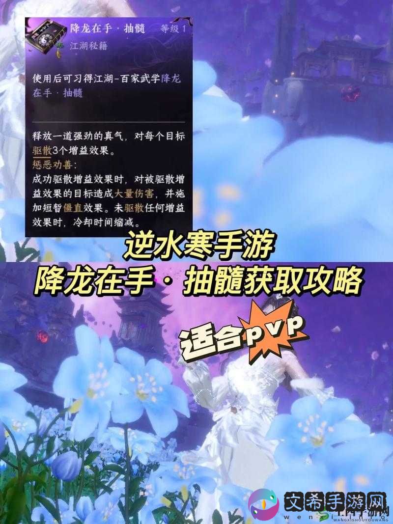 逆水寒手游降龙在手抽髓攻略:如何获取江湖技能抽髓术或:降龙在手抽髓技能获取全解析《逆水寒手游》攻略
