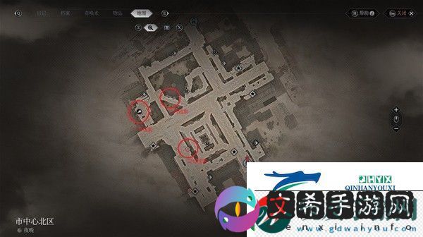 奇唤士市中心北区全地标收集攻略