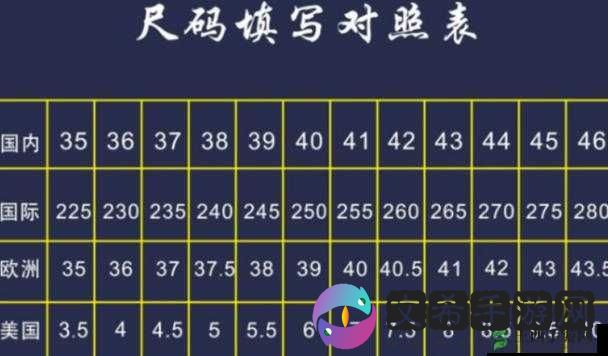 国产尺码与欧洲尺码表对比