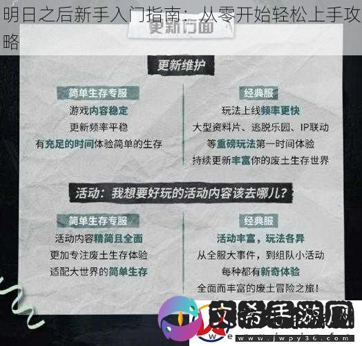 明日之后新手入门指南